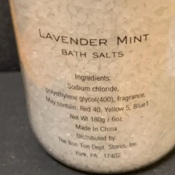 Lavender Mint Bath Salts from the Bon Ton Dept Store - Picture 3 of 5